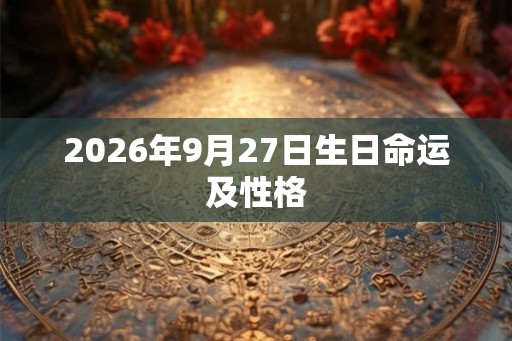 2026年9月27日生日命运及性格