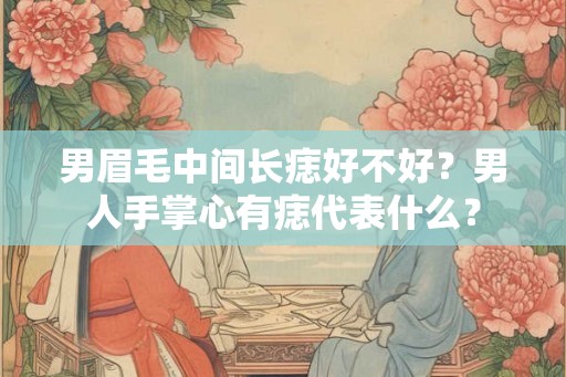 男眉毛中间长痣好不好？男人手掌心有痣代表什么？