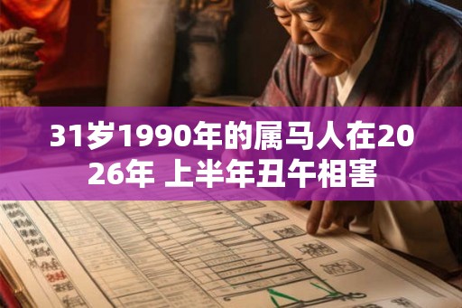31岁1990年的属马人在2026年 上半年丑午相害