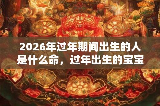 2026年过年期间出生的人是什么命，过年出生的宝宝好不好？