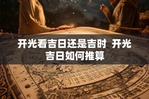 开光看吉日还是吉时  开光吉日如何推算