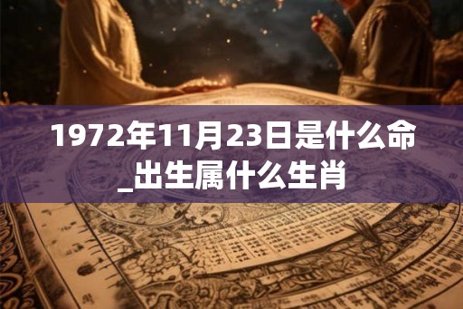 1972年11月23日是什么命_出生属什么生肖 1972年11月23日是什么命_出生属什么生肖