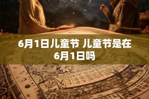 6月1日儿童节 儿童节是在6月1日吗