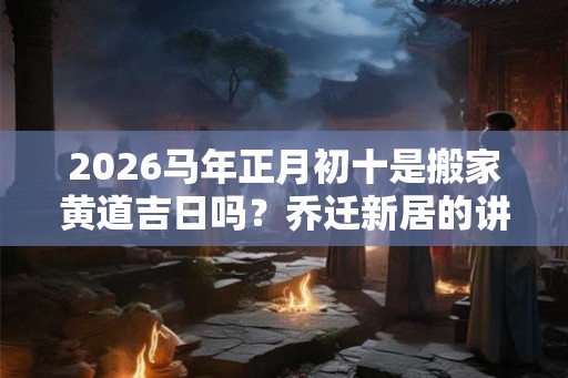 2026马年正月初十是搬家黄道吉日吗？乔迁新居的讲究