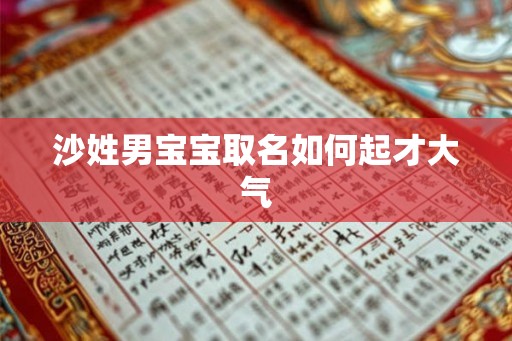 沙姓男宝宝取名如何起才大气