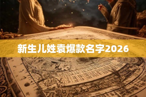 新生儿姓袁爆款名字2026