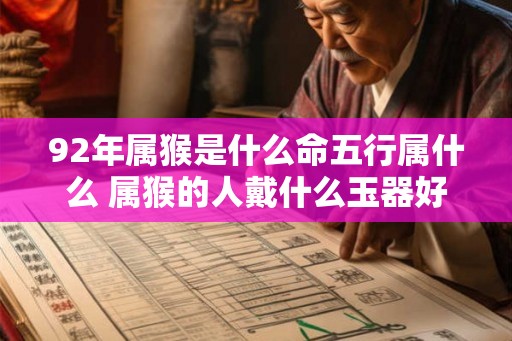 92年属猴是什么命五行属什么 属猴的人戴什么玉器好 92年属猴是什么命五行属什么 属猴的人戴什么玉器好