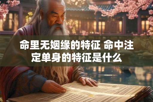 命里无姻缘的特征 命中注定单身的特征是什么