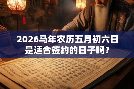 2026马年农历五月初六日是适合签约的日子吗？
