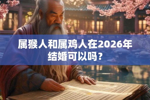 属猴人和属鸡人在2026年结婚可以吗？