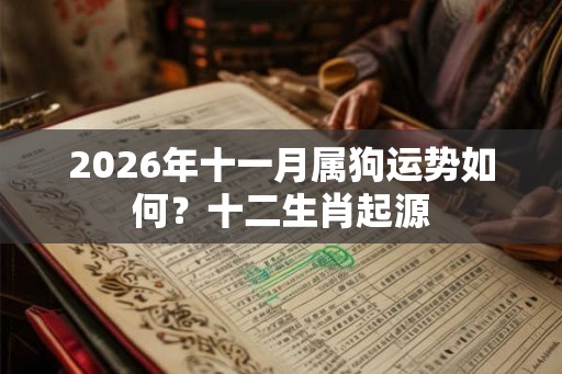 2026年十一月属狗运势如何？十二生肖起源