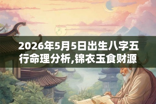 2026年5月5日出生八字五行命理分析,锦衣玉食财源滚滚