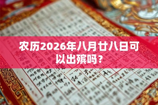 农历2026年八月廿八日可以出殡吗? 农历2026年八月廿八日可以出殡吗?