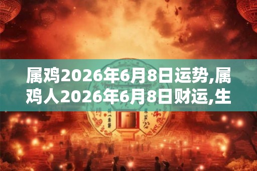 属鸡2026年6月8日运势,属鸡人2026年6月8日财运,生肖鸡2026年6月8日运势