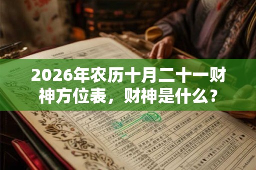 2026年农历十月二十一财神方位表，财神是什么？