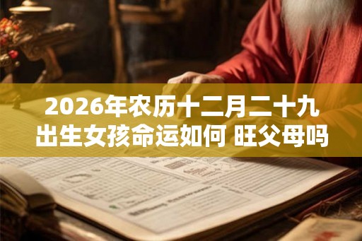 2026年农历十二月二十九出生女孩命运如何 旺父母吗
