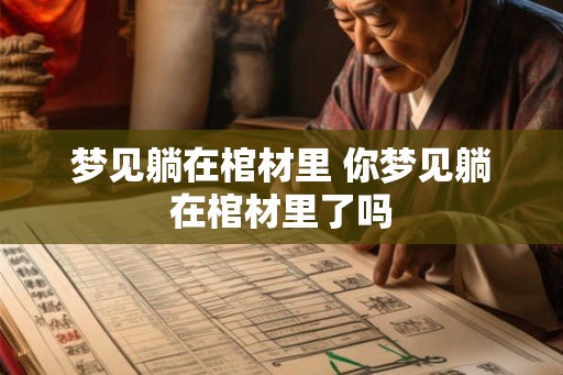 梦见躺在棺材里 你梦见躺在棺材里了吗