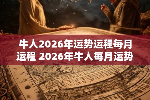 牛人2026年运势运程每月运程 2026年牛人每月运势如何
