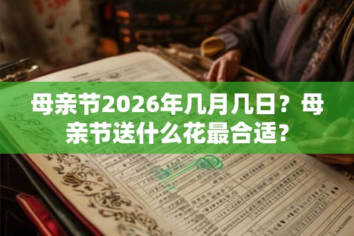 母亲节2026年几月几日？母亲节送什么花最合适？