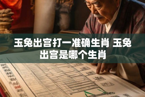 玉兔出宫打一准确生肖 玉兔出宫是哪个生肖 玉兔出宫打一准确生肖 玉兔出宫是哪个生肖