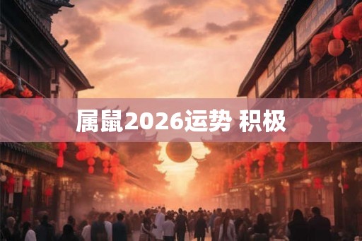 属鼠2026运势 积极