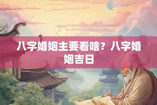八字婚姻主要看啥？八字婚姻吉日