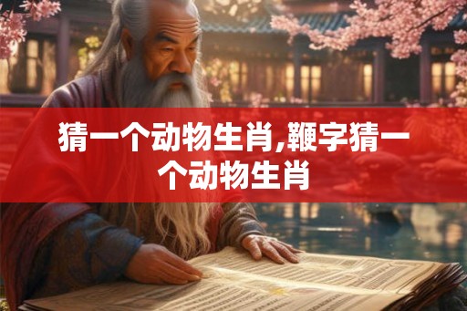 猜一个动物生肖,鞭字猜一个动物生肖