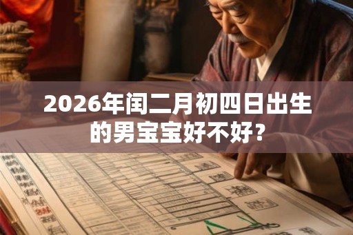 2026年闰二月初四日出生的男宝宝好不好? 2026年闰二月初四日出生的男宝宝好不好?