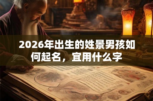 2026年出生的姓景男孩如何起名，宜用什么字