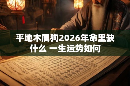 平地木属狗2026年命里缺什么 一生运势如何