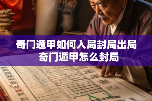 奇门遁甲如何入局封局出局 奇门遁甲怎么封局 奇门遁甲如何入局封局出局 奇门遁甲怎么封局