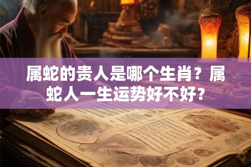 属蛇的贵人是哪个生肖?属蛇人一生运势好不好? 属蛇的贵人是哪个生肖?属蛇人一生运势好不好?