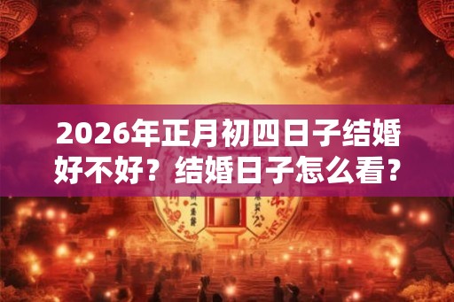 2026年正月初四日子结婚好不好？结婚日子怎么看？