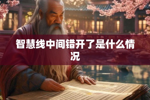 智慧线中间错开了是什么情况