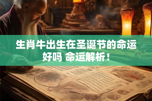 生肖牛出生在圣诞节的命运好吗 命运解析！