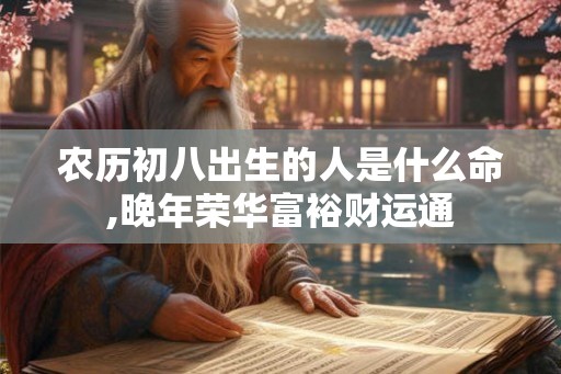 农历初八出生的人是什么命,晚年荣华富裕财运通