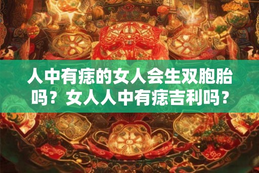 人中有痣的女人会生双胞胎吗？女人人中有痣吉利吗？