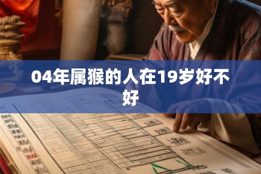 04年属猴的人在19岁好不好 04年属猴的人在19岁好不好