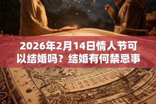 2026年2月14日情人节可以结婚吗？结婚有何禁忌事项？