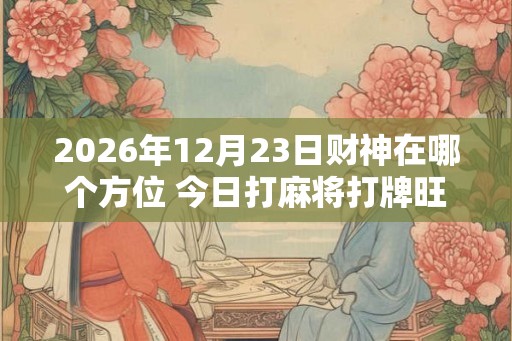 2026年12月23日财神在哪个方位 今日打麻将打牌旺运方位