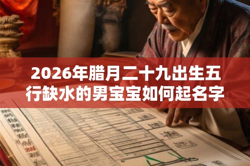 2026年腊月二十九出生五行缺水的男宝宝如何起名字