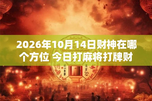 2026年10月14日财神在哪个方位 今日打麻将打牌财运方位 2026年10月14日财神在哪个方位 今日打麻将打牌财运方位
