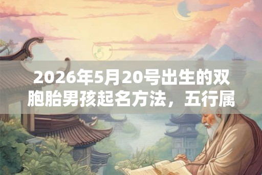 2026年5月20号出生的双胞胎男孩起名方法，五行属什么
