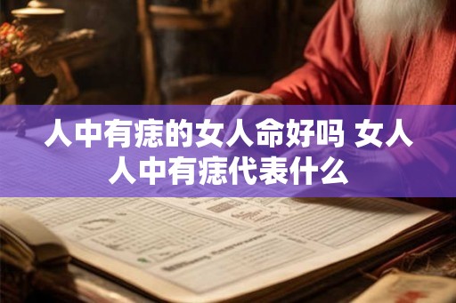 人中有痣的女人命好吗 女人人中有痣代表什么