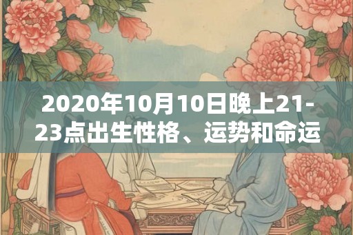 2020年10月10日晚上21-23点出生性格、运势和命运 2020年10月10日晚上21-23点出生性格、运势和命运