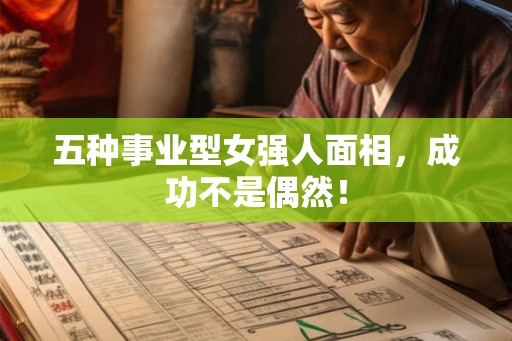 五种事业型女强人面相,成功不是偶然! 五种事业型女强人面相,成功不是偶然!