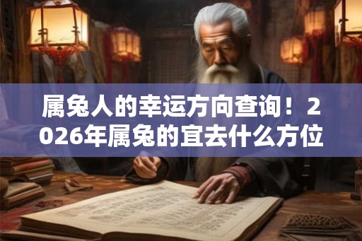 属兔人的幸运方向查询!2026年属兔的宜去什么方位发财 属兔人的幸运方向查询!2026年属兔的宜去什么方位发财