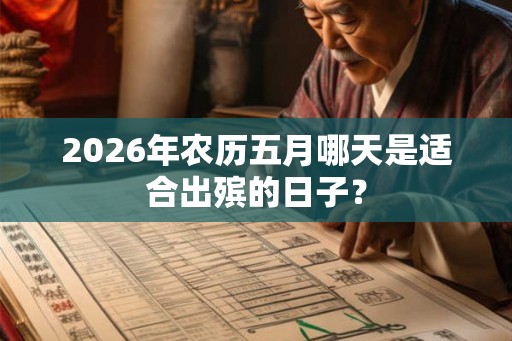 2026年农历五月哪天是适合出殡的日子？