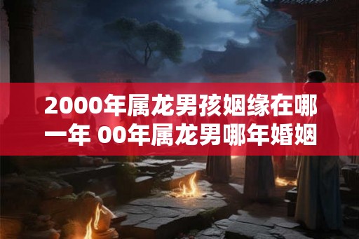 2000年属龙男孩姻缘在哪一年 00年属龙男哪年婚姻好