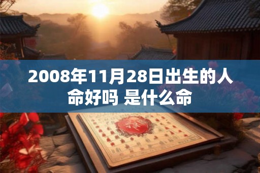 2008年11月28日出生的人命好吗 是什么命